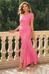 'Maelys' One-Shoulder Ruched Maxi Dress - Celes Fashion